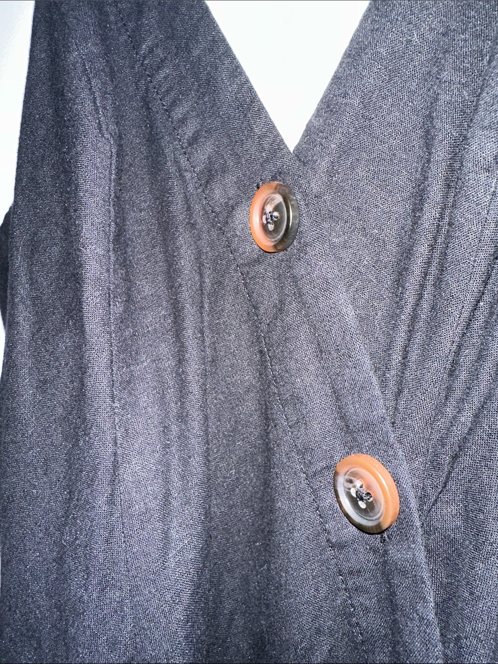 Urban Outfitters Summer Black Strap Maxi Dress With Button Up Front Size Large - Picture 5 of 5